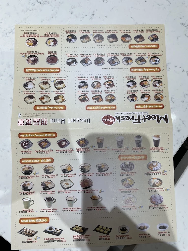 Meet Fresh menu 3
